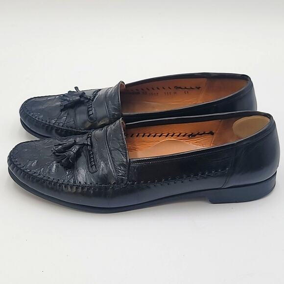 JOHNSTON & MURPHY sz11 Domani Genuine Alligator Kiltie Tassel Loafers SP… main image 9